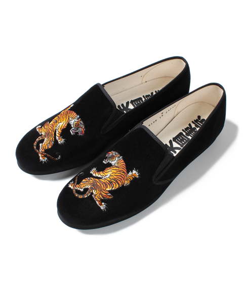 WACKO MARIA/ワコマリア/TIM LEHI / VELVET KUNG-FU SHOES/ベルベットカンフーシューズ/BLACK -  EMILIANO ONLINE SHOP｜RADIALL