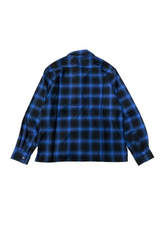 Hide and Seek/ハイドアンドシーク/OMBRE CHECK L/S SHIRT /オンブレチェックシャツ/BLUE - EMILIANO  ONLINE SHOP｜RADIALL