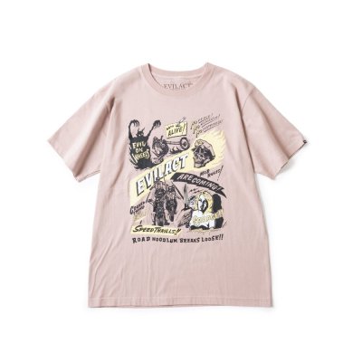 EVILACT/֥륢/EVIL ON WHEELS T's S/S/ӥ륪󥦥T/SMOKY PINK