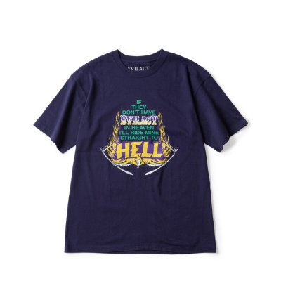 EVILACT/֥륢/HELL T's S/S/إT/NAVY