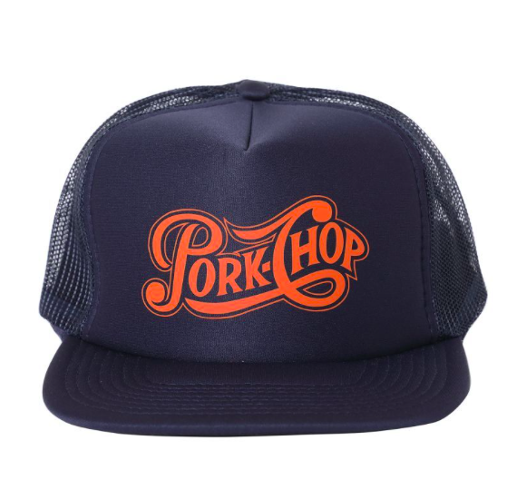 ポークチョップ メッシュキャップ/PORKCHOP NAVY - キャップ