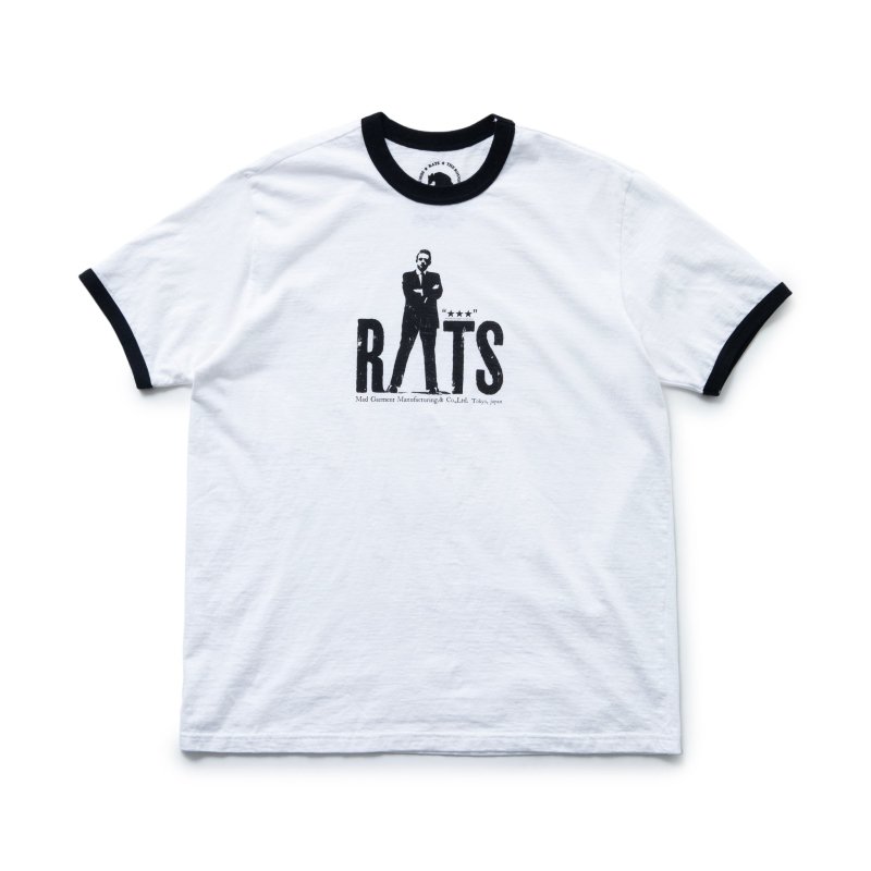 RATS ラッツ ロゴTシャツ WHITE - Tシャツ/カットソー(半袖/袖なし)