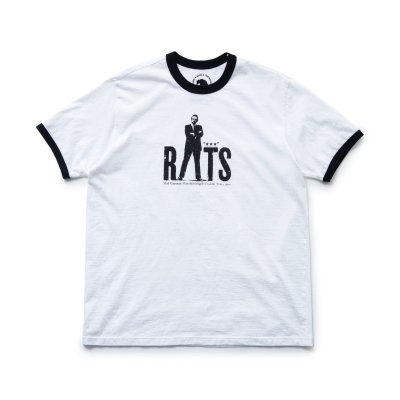 RATS/å/CASH TRIM TEE/ȥT/WHITE