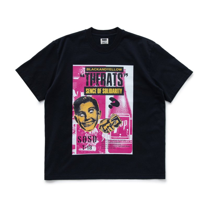 RATS/ラッツ/RATS POP TEE/プリントティーシャツ/BLACK - EMILIANO