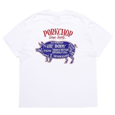 PORK CHOP/ݡå/PORK BACK TEE/ݡХåTEE/WHITE