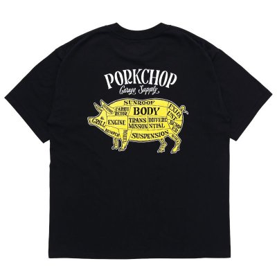 PORK CHOP/ݡå/PORK BACK TEE/ݡХåTEE/BLACK