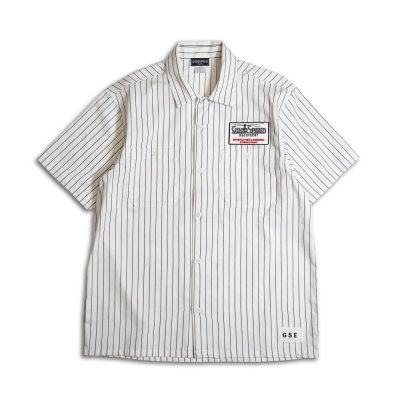 EVILACT/ӥ륢/GOODSPEED equipment Stripe Work Shirts/ȥ饤ץ/WHITE