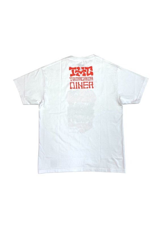 M&M/エムアンドエム/TAMAGAWA DINER×M&M CUSTOM PERFORMANCE×MASSES/PRINT T-SHIRT/ プリントティーシャツ/WHITE - EMILIANO ONLINE SHOP｜RADIALL,DELUXE,WACKO  MARIA/ラディアル,デラックス,ワコマリア通販