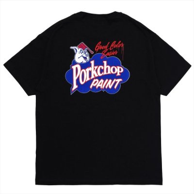 PORK CHOP/ݡå/PORKCHOP PAINT TEE/ݡåץڥTEE/BLACK