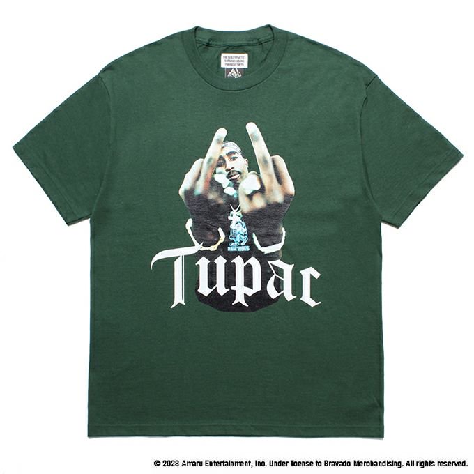 WACKO MARIA/ワコマリア/2PAC / TUPAC / CREW NECK T-SHIRT/ツーパック/クルーネックTシャツ/GREEN -  EMILIANO ONLINE SHOP｜RADIALL,DELUXE,WACKO MARIA/ラディアル,デラックス,ワコマリア通販