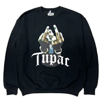 WACKO MARIA/拾ޥꥢ/TUPAC/CREW NECK SWEAT SHIRT/ġѥå/롼ͥåå/BLACK