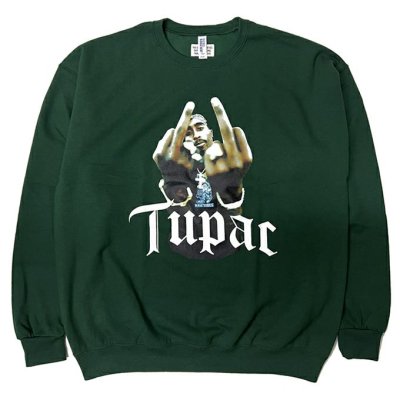 WACKO MARIA/拾ޥꥢ/TUPAC/CREW NECK SWEAT SHIRT/ġѥå/롼ͥåå/GREEN