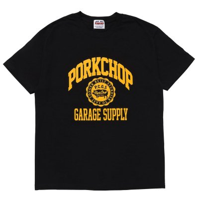 PORK CHOP/ݡå/2nd COLLEGE TEE/ɥå/BLACK