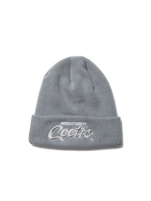 COOTIE/ƥ/EMBROIDERY DRY TECH BIG CUFFED BEANIE (PRODUCTION OF COOTIE)/ӡˡ/ASH GRAY