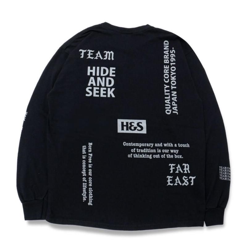 【期間限定！最安値挑戦】 and Hide Seek/ハイドアンドシーク/Team Tee L/S East Far トップス
