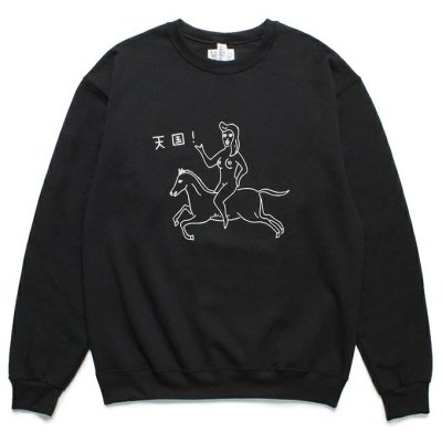 WACKO MARIA/拾ޥꥢ/CREW NECK SWEAT SHIRT ( TYPE-1 )/롼ͥåå/BLACK