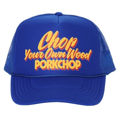 PORK CHOP /ポークチョップ/CHOP YOUR OWN WOOD CAP/メッシュキャップ/BLUE