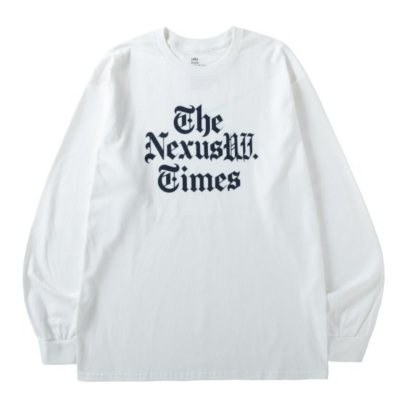 NEXUS VII/ネクサスセブン/NEXUSVII. TIMES L/S T/プリントロングスリーブティーシャツ/WHITE