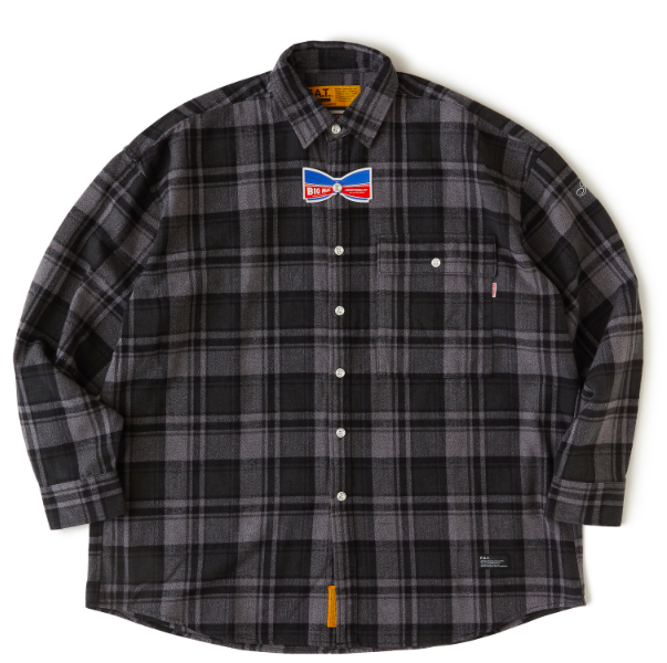 FAT/エフエーティ/ビッグマック/MAC BONE/ヘビーコットンフランネルシャツGRAY - EMILIANO ONLINE SHOP|RADIALL,DELUXE,WACKO MARIA/ラディアル,デラックス,ワコマリア通販 FAT/エフエーティ/ビッグマック/MAC BONE/ヘビーコットンフランネルシャツGRAY - EMILIANO ONLINE SHOP|RADIALL,DELUXE,WACKO MARIA/ラディアル,デラックス,ワコマリア通販