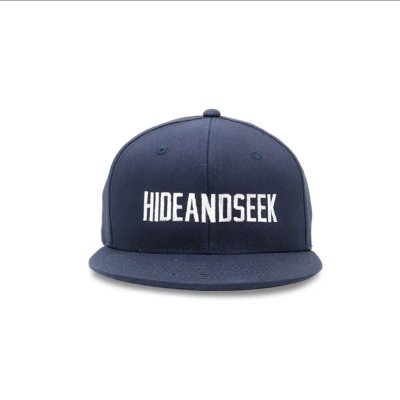 Hide and Seek/ϥɥɥ/Logo Baseball CAP/١ܡ륭å/NAVY