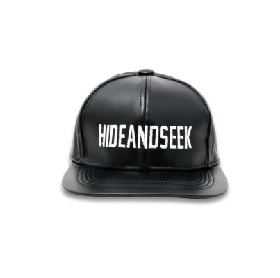 Hide and Seek/ハイドアンドシーク/Logo Baseball CAP(Leather)/レザーベースボールキャップ/LEATHER