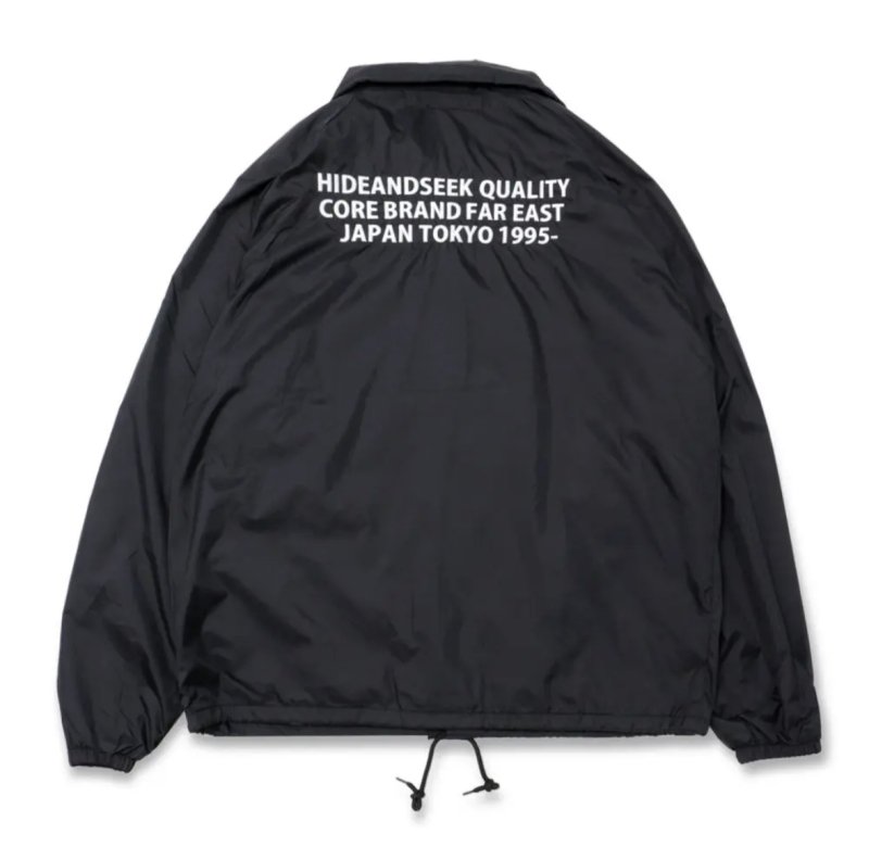 Hide and Seek/ハイドアンドシーク/Team Jacket/コーチジャケット/BLACK - EMILIANO ONLINE  SHOP｜RADIALL,DELUXE,WACKO MARIA/ラディアル,デラックス,ワコマリア通販