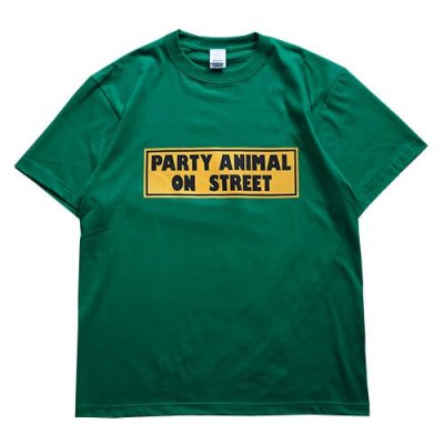 RUTHLESS/ルースレス/PARTY ANIMAL S/S TEE/プリントティーシャツ/GREEN