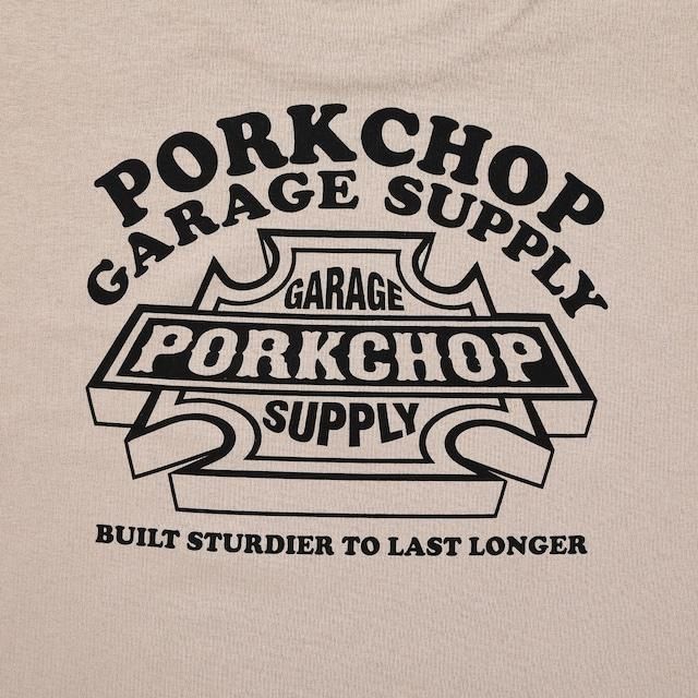 f77【人気Lサイズ】ポークチョップ☆ビックロゴ　ロンT　スリーブロゴ　即完売 PORK CHOP /ポークチョップ/WILD PORK L/S TEE/プリントロング