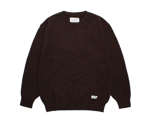 WACKO MARIA/ワコマリア/CLASSIC KNIT SWEATER ( TYPE-2 )/クラシックニットセーター/BROWN