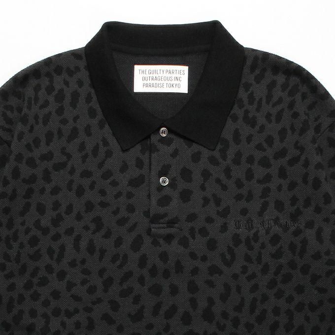 WACKO MARIA/ワコマリア/LEOPARD KNIT JACQUARD POLO SHIRT 