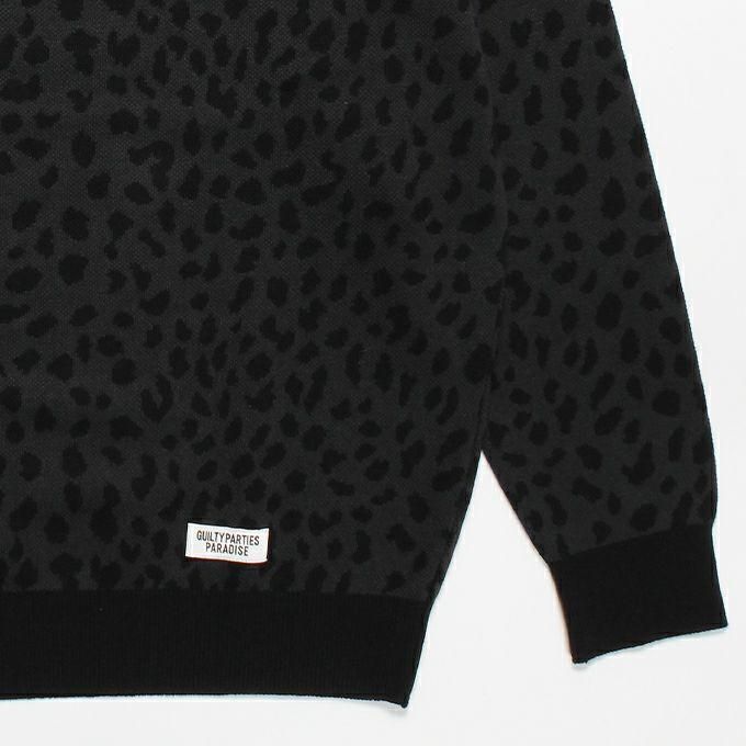 WACKO MARIA/ワコマリア/LEOPARD KNIT JACQUARD POLO SHIRT 