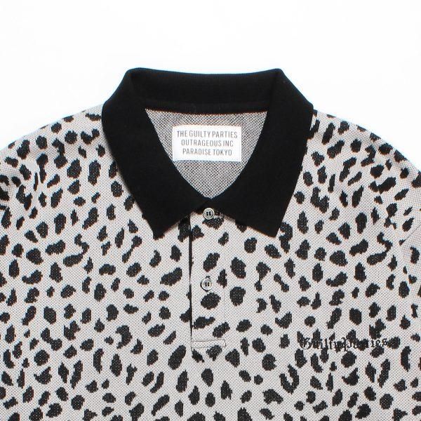 WACKO MARIA/ワコマリア/LEOPARD KNIT JACQUARD POLO SHIRT