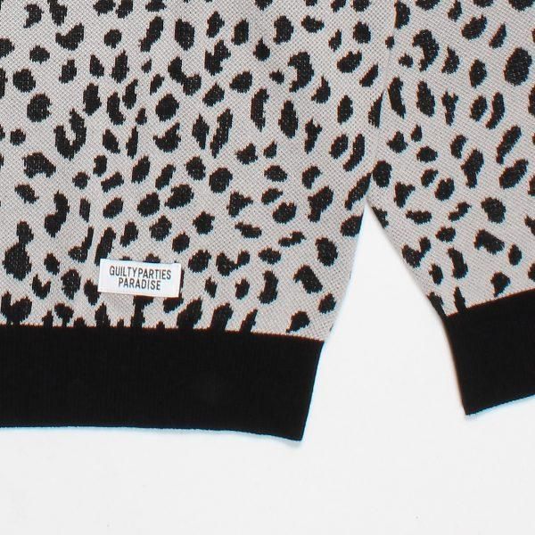 WACKO MARIA/ワコマリア/LEOPARD KNIT JACQUARD POLO SHIRT 