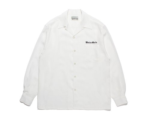 WACKO MARIA/ワコマリア/50'S OPEN COLLAR SHIRT ( TYPE-2 )/オープンカラーシャツ/WHITE