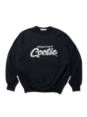 COOTIE/クーティー/Embroidery Sweat Crew (PRODUCTION OF COOTIE)/スウェット クルーネック/BLACK