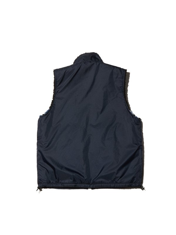 RADIALL/ラディアル/FLAMES ZIP UP VEST/フリースベスト/BLACK - EMILIANO ONLINE SHOP｜ RADIALL,DELUXE,WACKO MARIA/ラディアル,デラックス,ワコマリア通販