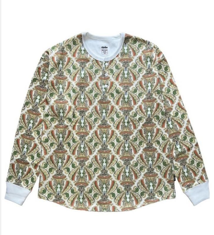 EXODUS/エクソダス/ORIENTAL BUDDHA WAFFLE HENLEY NECK SHIRTS