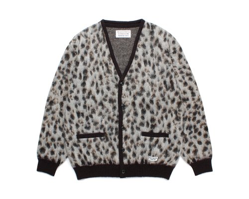 WACKO MARIA/拾ޥꥢ/LEOPARD MOHAIR KNIT JACQUARD CARDIGAN ( TYPE-1 )/쥪ѡɥإ˥åȥǥ/WHITE