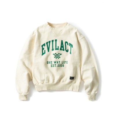 EVILACT/ӥ륢/Heavy Crew Neck/إӡ롼ͥåå/OFF WHITE