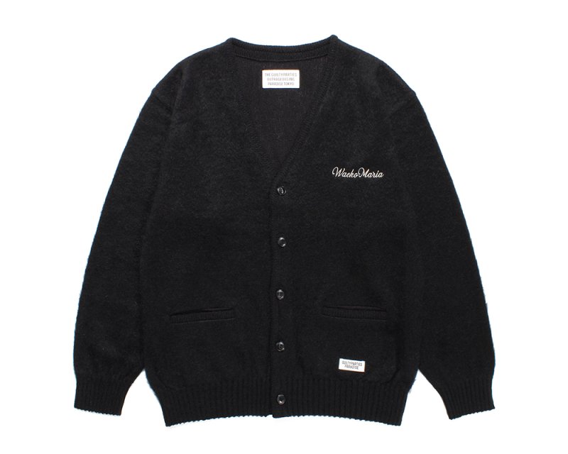 WACKO MARIA/ワコマリア/MOHAIR CARDIGAN ( TYPE-2 )/モヘアカーディガン/BLACK - EMILIANO  ONLINE SHOP｜RADIALL,DELUXE,WACKO MARIA/ラディアル,デラックス,ワコマリア通販