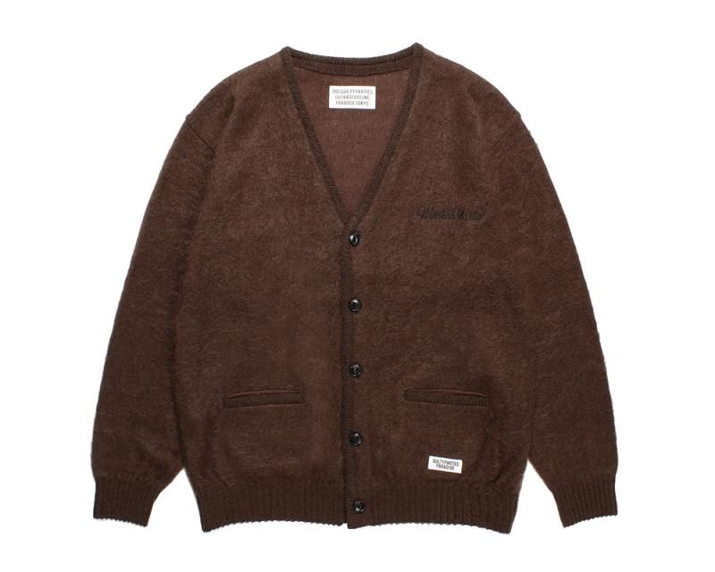 WACKO MARIA/ワコマリア/MOHAIR CARDIGAN ( TYPE-2 )/モヘアカーディガン/BROWN - EMILIANO  ONLINE SHOP｜RADIALL,DELUXE,WACKO MARIA/ラディアル,デラックス,ワコマリア通販