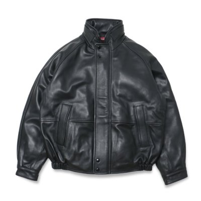 Hide and Seek/ϥɥɥ/LEATHER ZIP JACKET/쥶ܥС㥱å/BLACK