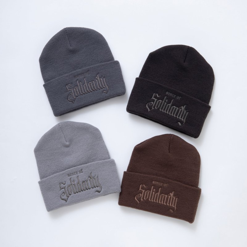 RATS/ラッツ/KNIT CAP SOLIDARITY/ニットキャップ/BROWN - EMILIANO