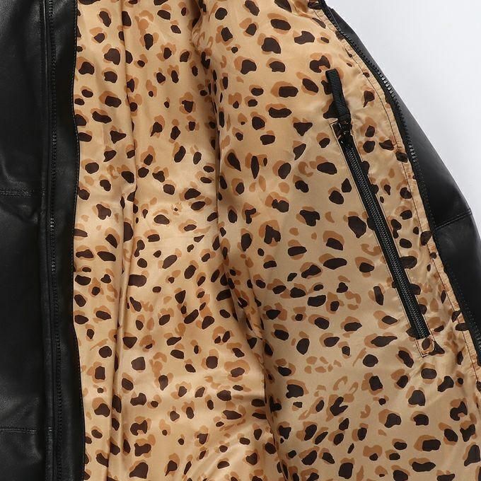 WACKO MARIA レザーダウン ジャケット Ｍ WACKO MARIA - WACKO MARIA LEATHER DOWN JACKET ワコマリアの通販 by