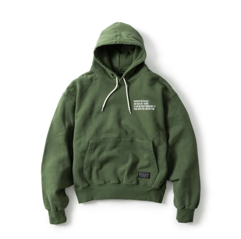 EVILACT/イービルアクト/HEAVY PULLOVER/ヘビープルオーバーパーカー/GREEN - EMILIANO ONLINE  SHOP｜RADIALL,DELUXE,WACKO MARIA/ラディアル,デラックス,ワコマリア通販