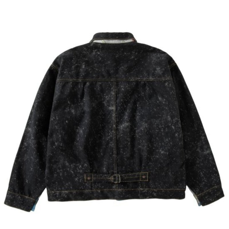 NEXUS VII/ネクサスセブン/R/S STARDUST 1st. JKT/ヴィンテージファブリックリバーシブル1stジャケット/BLACK -  EMILIANO ONLINE SHOP｜RADIALL,DELUXE,WACKO MARIA/ラディアル,デラックス,ワコマリア通販