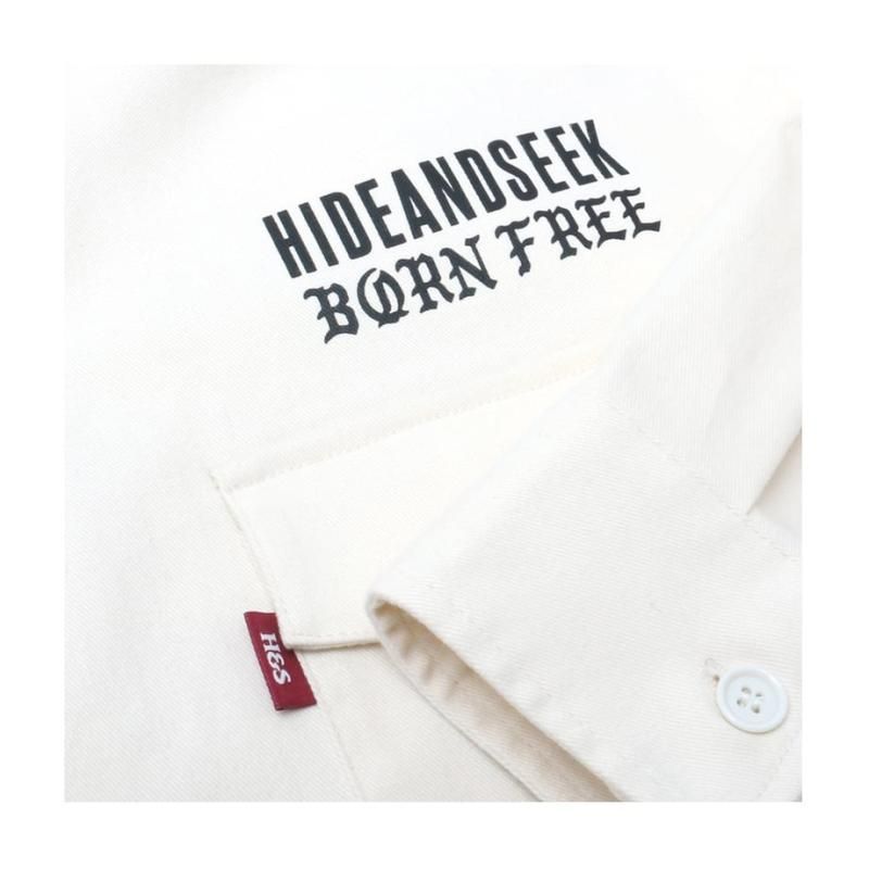 トップス HIDEANDSEEK Work L/S Shirt(23aw) Hide and Seek/ハイドアンドシーク/Work L/S Shirt/コットンワーク