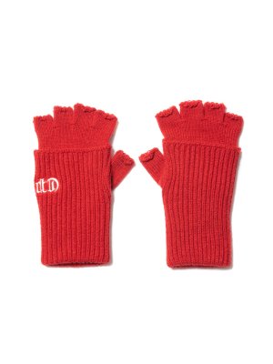 COOTIE/ƥ/Lowgauge Fingerless Knit Glove/ե󥬡쥹 ˥åȥ/RED