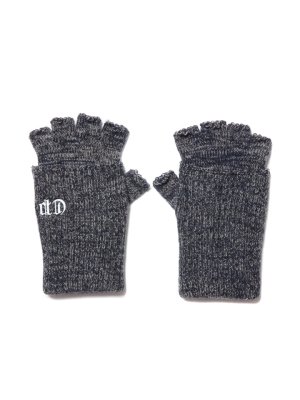 COOTIE/ƥ/Lowgauge Fingerless Knit Glove/ե󥬡쥹 ˥åȥ/BLACK MIX