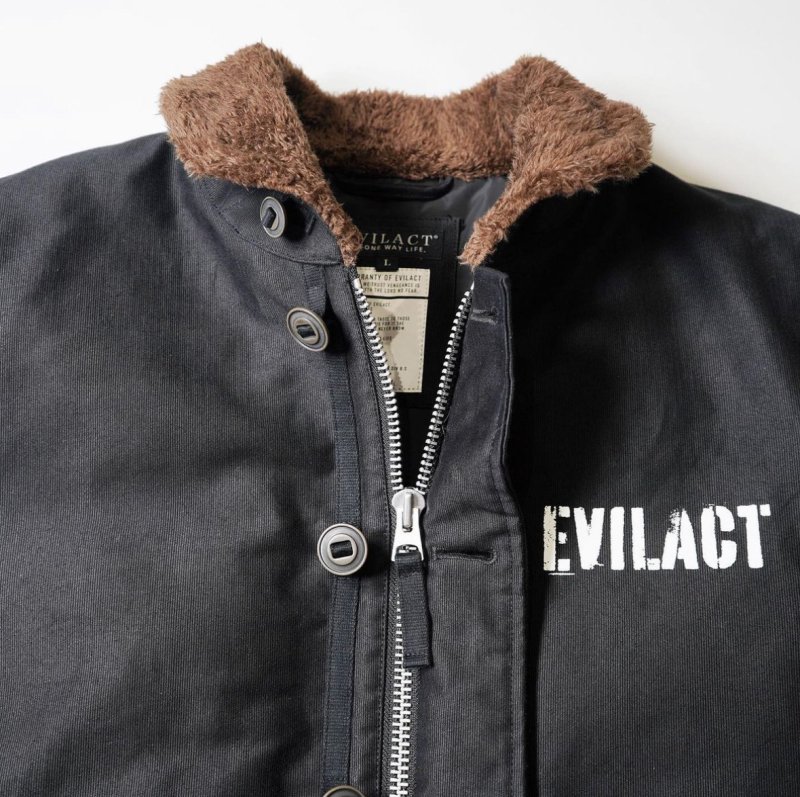 EVILACT/イービルアクト/MC DECK JKT/デッキジャケット/BLACK - EMILIANO ONLINE  SHOP｜RADIALL,DELUXE,WACKO MARIA/ラディアル,デラックス,ワコマリア通販